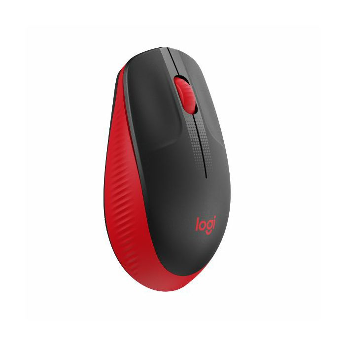 Logitech M190 bežični optički miš, crveni