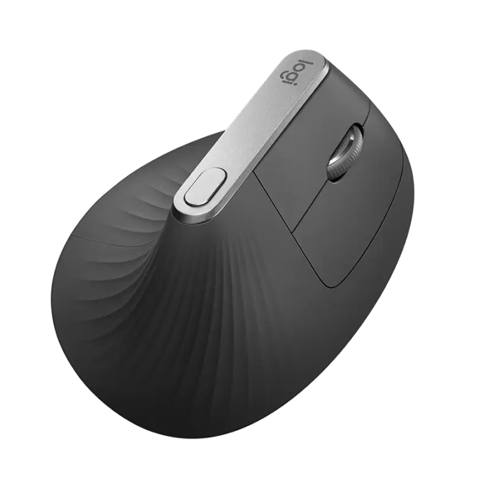 Logitech ergonomic mouse cordless MX VERTICAL bluetooth, unifying, USB-C