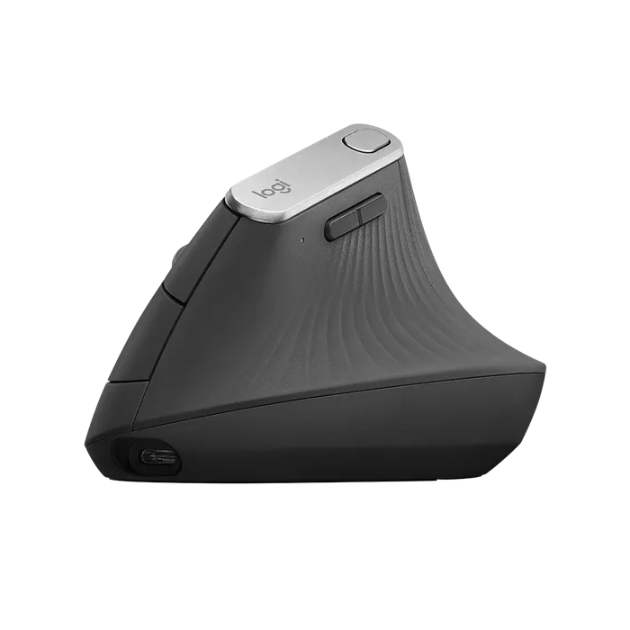 Logitech ergonomic mouse cordless MX VERTICAL bluetooth, unifying, USB-C
