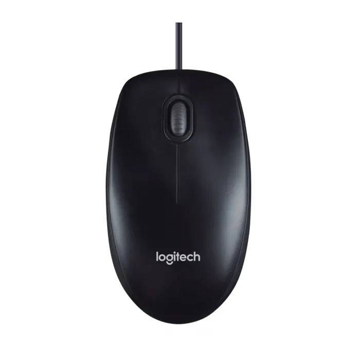 Logitech M90 optički miš, USB, sivi (910-001793)