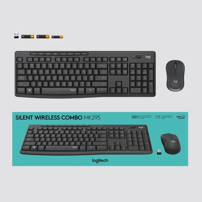 Logitech MK295 Silent Wireless Combo, US layout