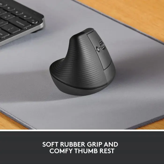 Logitech Mouse Lift Vertical Ergonomic, graphite
