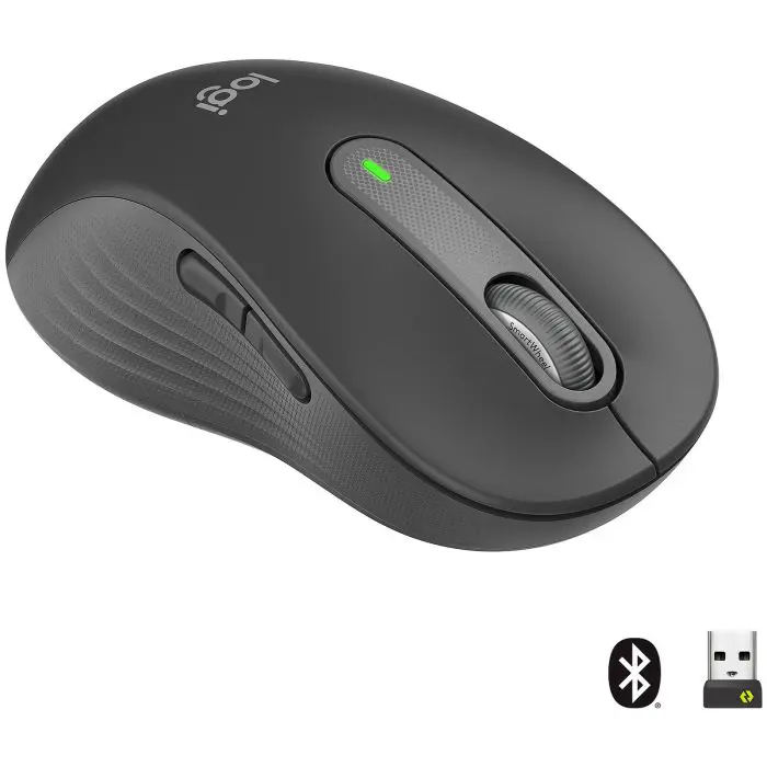 Logitech Mouse Signature M650, size L, Bluetooth, graphite for left-handed users