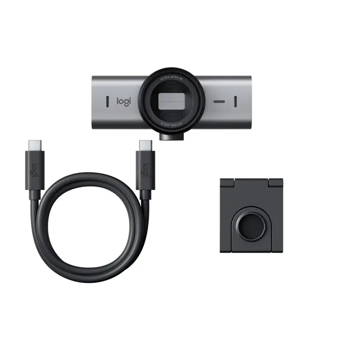 Logitech MX Brio 705 for Business webcam 8.5 MP 4096 x 2160 pixels USB 3.2 Gen 1 (3.1 Gen 1) Aluminium, Black