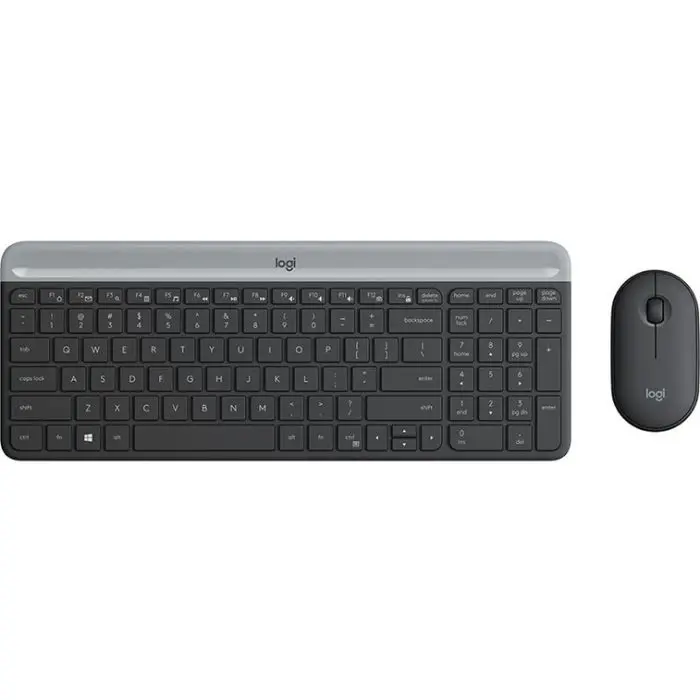 Logitech Slim Wireless Combo MK470, graphite SLO