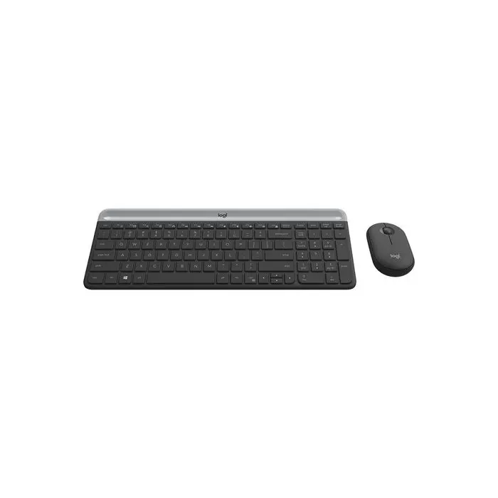 Logitech Slim Wireless Combo MK470, graphite SLO