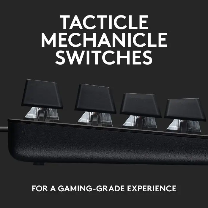 Logitech USB gaming keyboard G413 TKL SLO illuminated black engraving