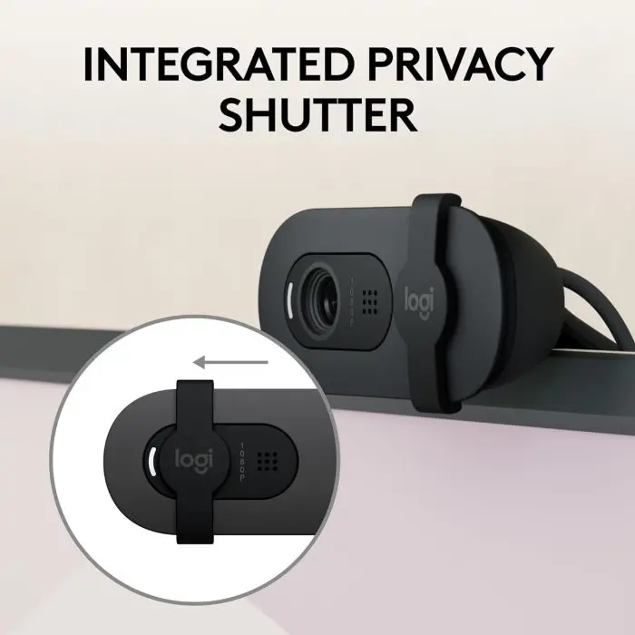Logitech USB webcam Brio 100, graphite