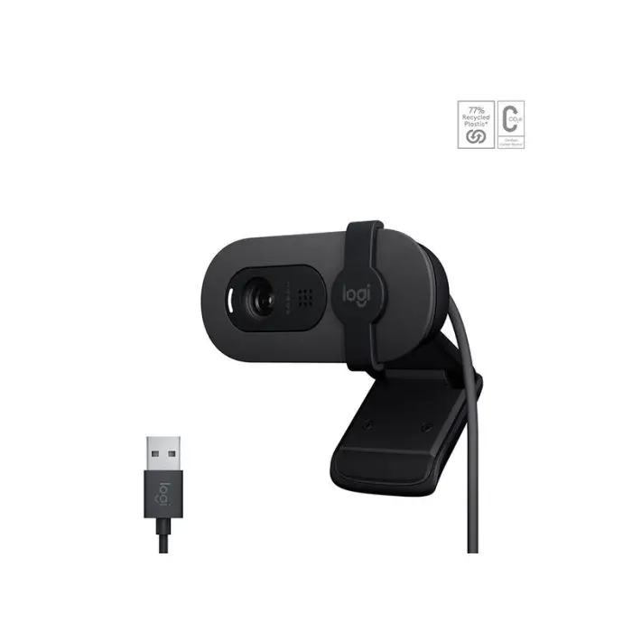 Logitech USB webcam Brio 100, graphite