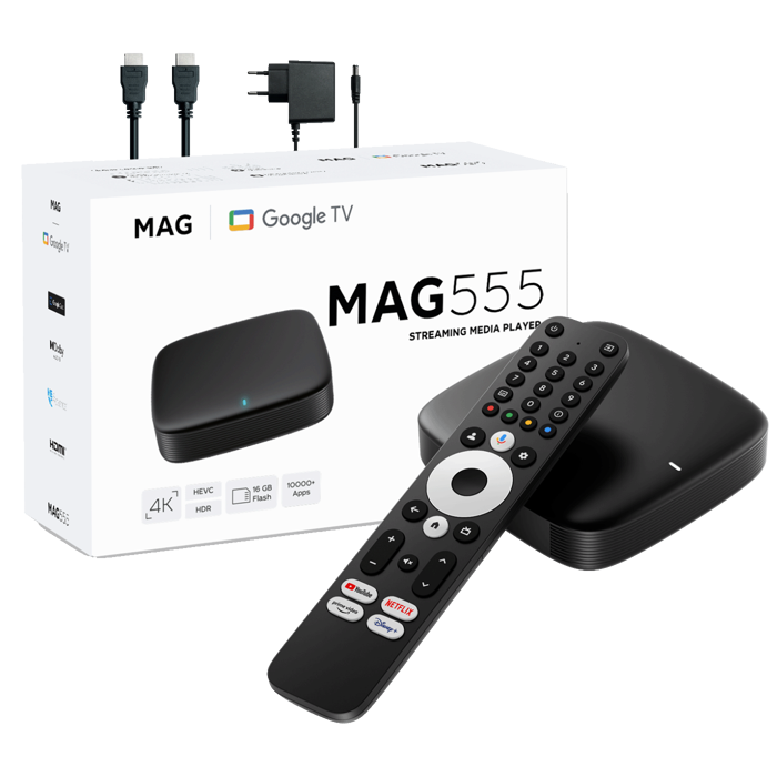 Mag Prijemnik IPTV za Stalker midlleware, 4K HDR, Google TV - MAG 555