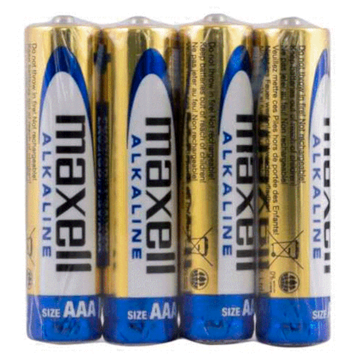 Maxell alkalne baterije LR-3/AAA, 4kom, shrink