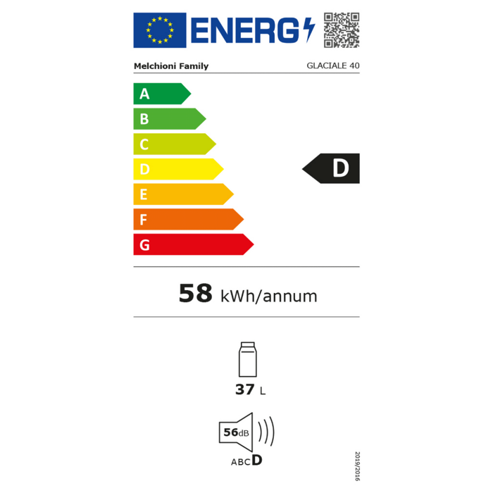 MELCHIONI family Hladnjak, prijenosni, kapacitet 37 lit., do -18 °C, 12V/220V - GLACIALE 40
