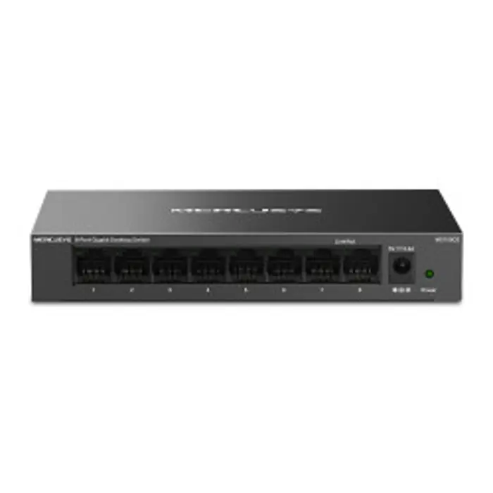 Mercusys MS108GS 8-Port Gigabit Desktop preklopnik (Switch) 8×10/100/1000Mbps, Plug & Play, Auto-Negotiation, Auto-MDI/MDIX, metalno kučište