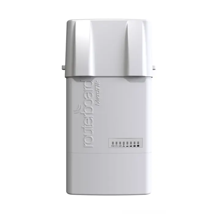 Mikrotik RB912UAG-5HPnD-OUT, BaseBox 5, 600Mhz CPU, 64MB RAM, 1xG-LAN, USB, miniPCIe, 5Ghz 802.11a/n 2x2 chain, 2× RP-SMA, RouterOS L4, vanjsko kućište, POE, PSU