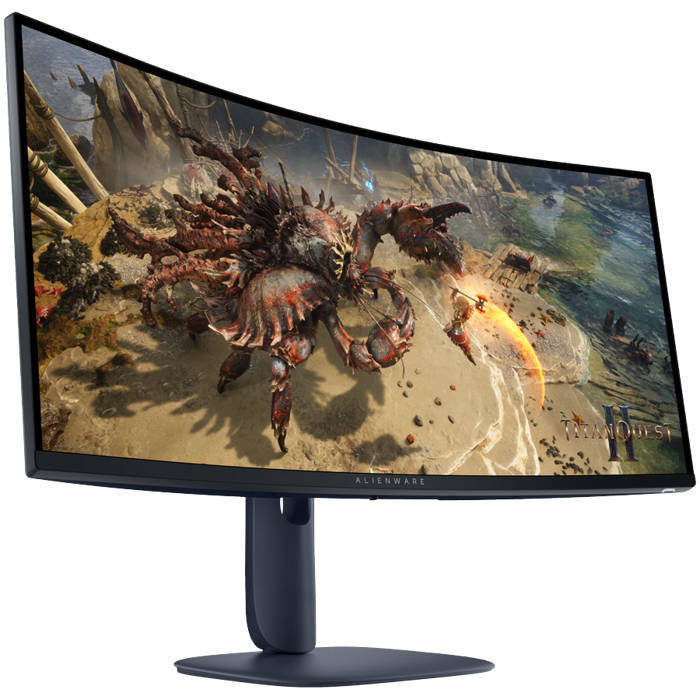 Monitor Alienware 34 Gaming AW3425DWM Curved, 3440x1440, WQHD, 180Hz, VA Antiglare, 21:9, 3000:1, 400 cd/m2, AMD FreeSync+ VESA, 4ms/2ms/1ms, 178/178, DP, 2xHDMI, 2xUSB-A, USB-B, Tilt, Pivot, Height A