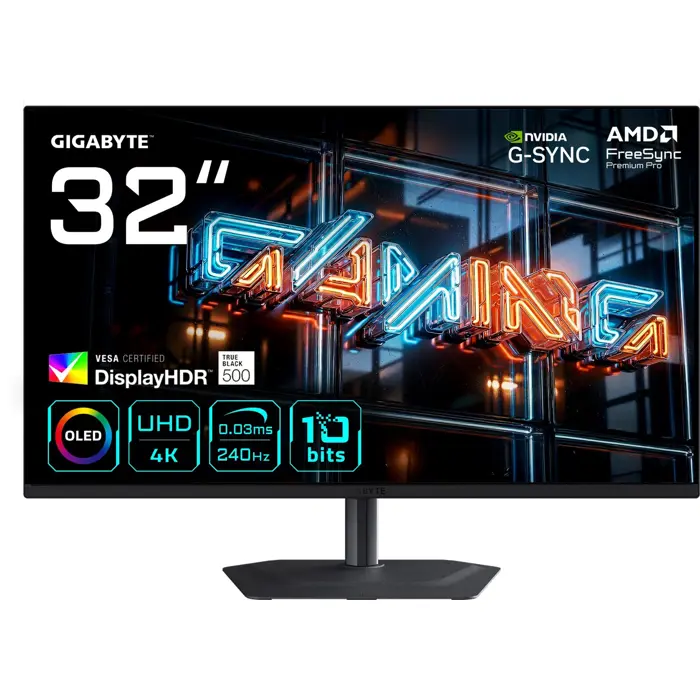 MONITOR GIGABYTE QD-OLED 31,5" MO32U24 240Hz
