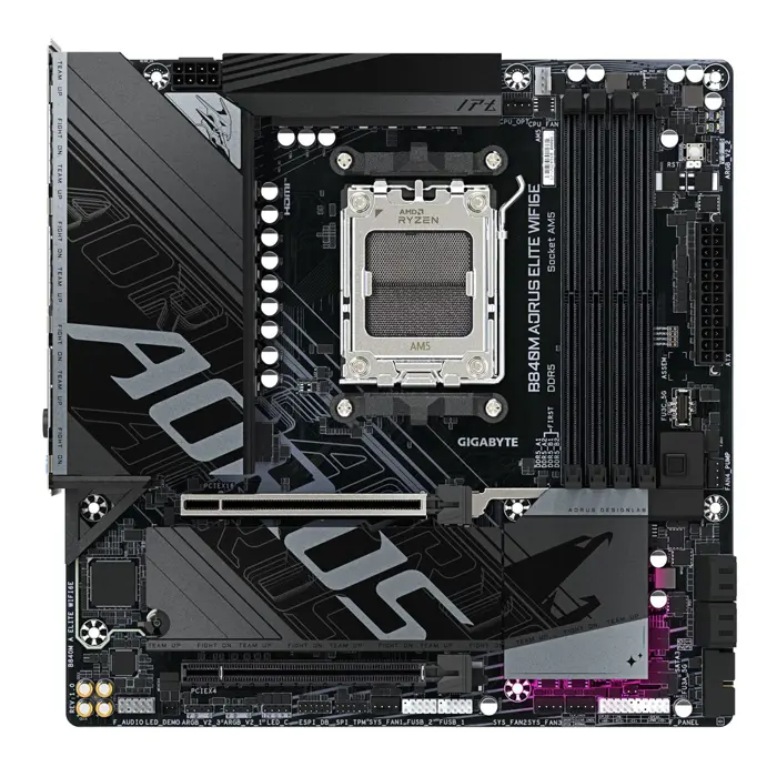 Motherboard Gigabyte B840M Elite WIFI6E (B840, AM5, mATX, DDR5)