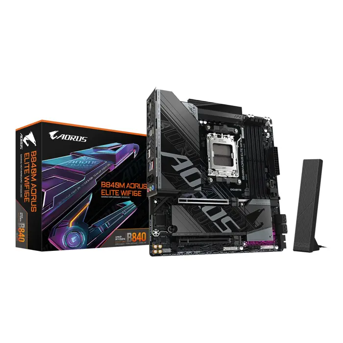 Motherboard Gigabyte B840M Elite WIFI6E (B840, AM5, mATX, DDR5)