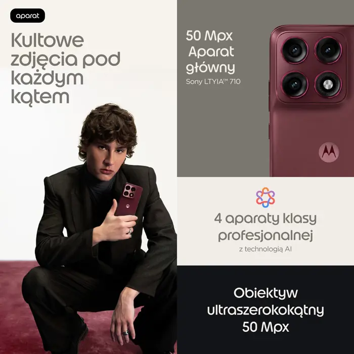 Motorola edge 70 pro 17.2 cm (6.78") Dual SIM Android 16.0 5G USB Type-C 12 GB 512 GB 6500 mAh Bordeaux