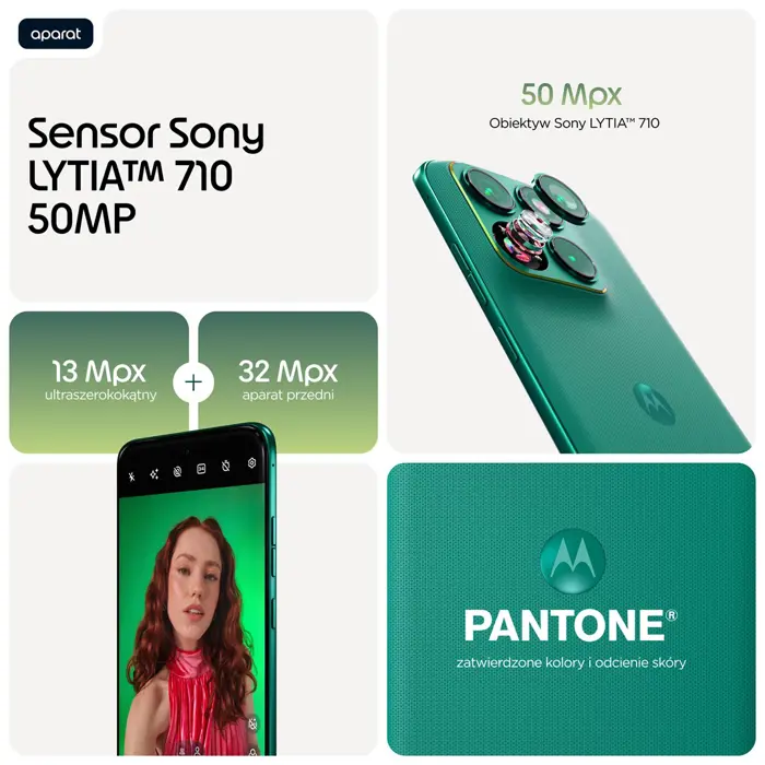 Motorola Moto Edge 70 Fusion 5G 8/256 GB Sport Green (green) smartphone