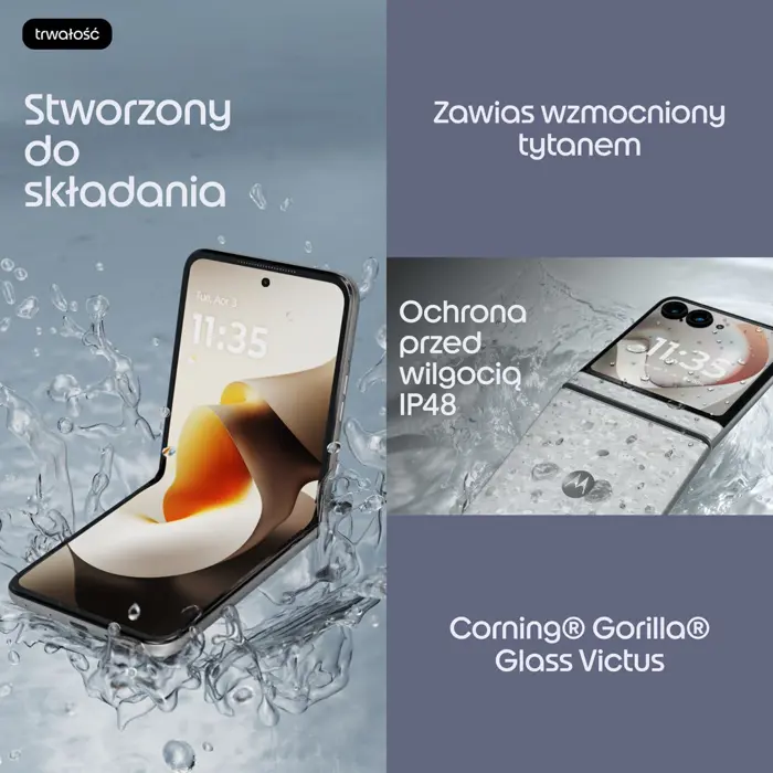 Motorola razr 70 17.5 cm (6.9") Dual SIM Android 16.0 5G USB Type-C 8 GB 256 GB 4800 mAh Stone colour