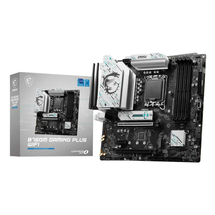 MSI B760M GAMING PLUS WIFI motherboard Intel B760 LGA 1700 micro ATX