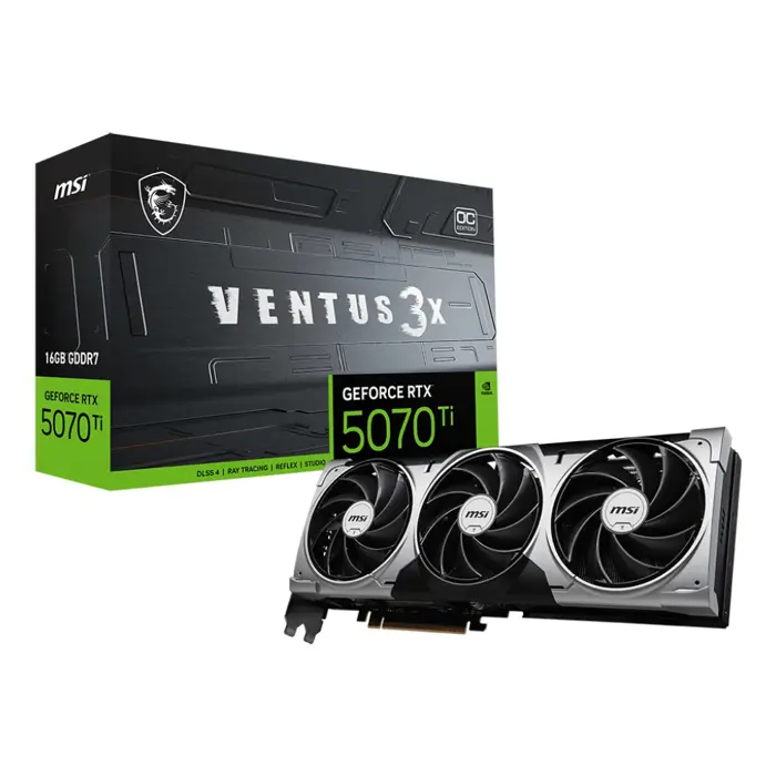 MSI GeForce RTX 5070 Ti 16G VENTUS 3X OC NVIDIA 16 GB GDDR7