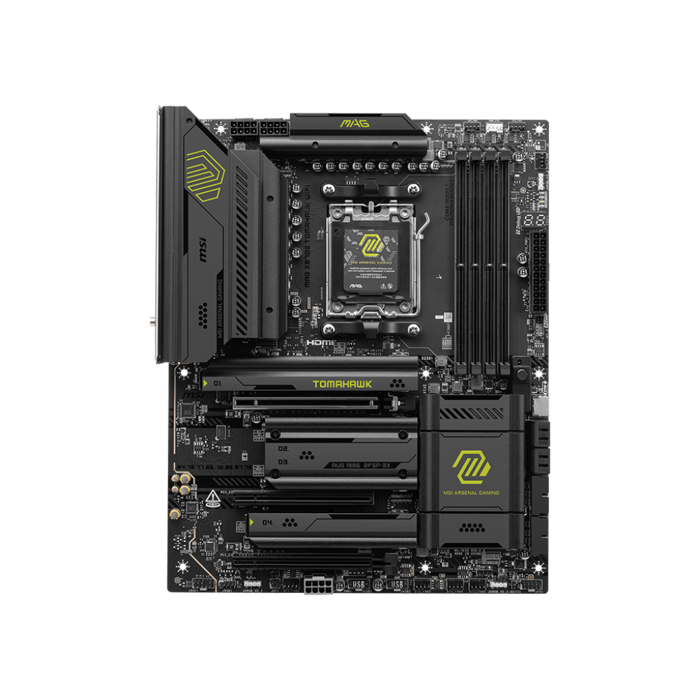MSI MAG X870E Tomahawk WiFi Mainboard, Sockel AM5, AMD X870E, ATX, DDR5-7E59-004R