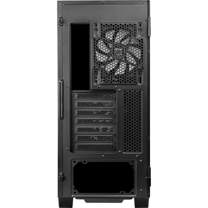 MSI MPG VELOX 100P AIRFLOW Mid Tower Gaming Computer Case 'Black, 3x 120mm Fan + 1x 120mm ARGB Fan, ARGB light strip, USB Type-C, 1x Tempered Glass, Center, E-ATX, ATX, mATX, mini-ITX'