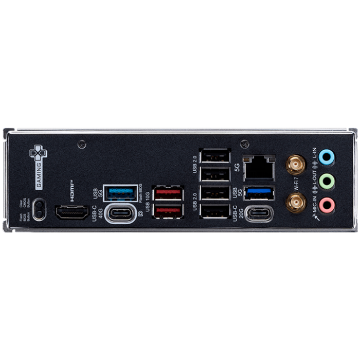 MSI X870E GAMING PLUS WIFI, ATX, Socket AM5, 4x DDR5 Dual Channel DDR5 up to 8200(OC)MHz, 3x PCIe x16 slot, 3x M.2 slot, 4x USB 2.0, 2x USB 5Gbps, 2x USB 10Gbps, 1x 20Gbps Type-C, 1x 40Gbps Type-C, HD