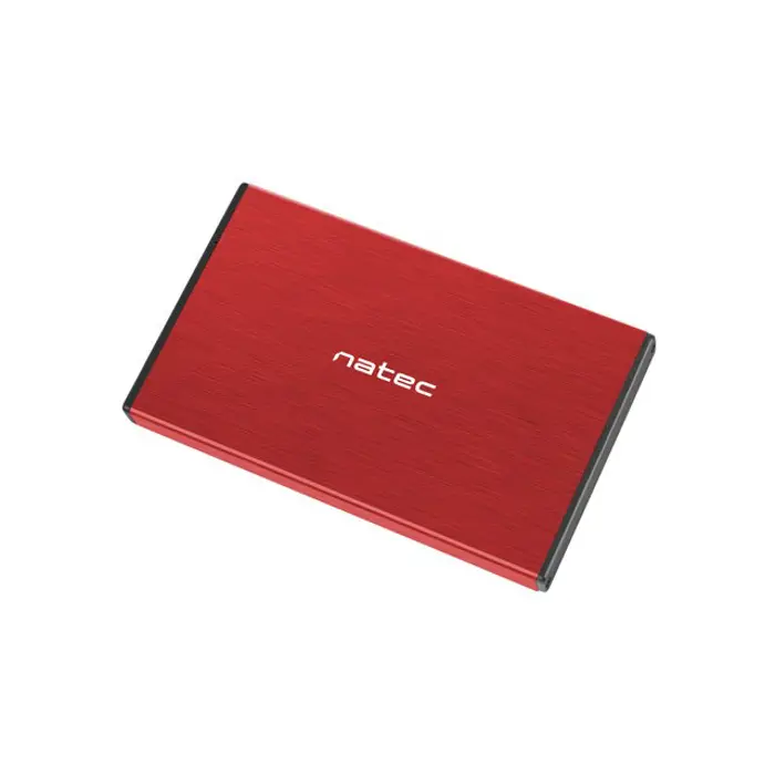 NATEC HDD ENCLOSURE RHINO GO (USB 3.0, 2.5", RED)