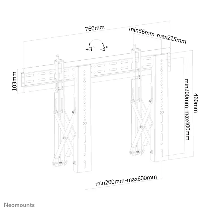 Neomounts video wall mount