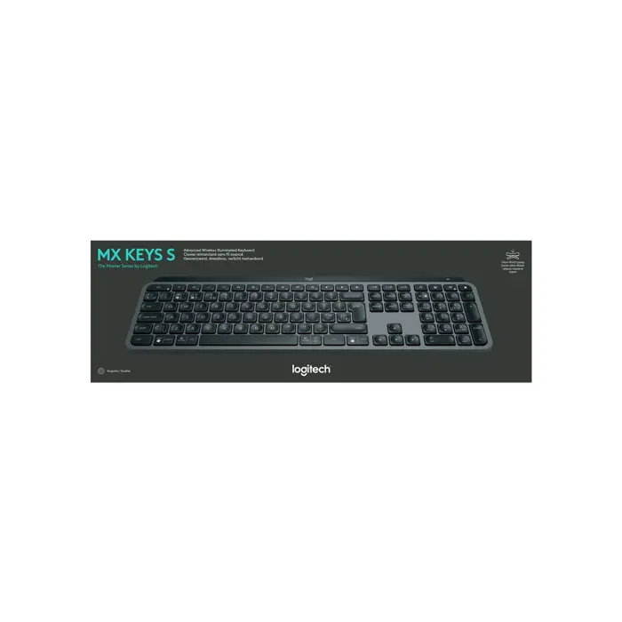 NL Logitech MX Keys S Wireless Keyboard Graphite US Layout