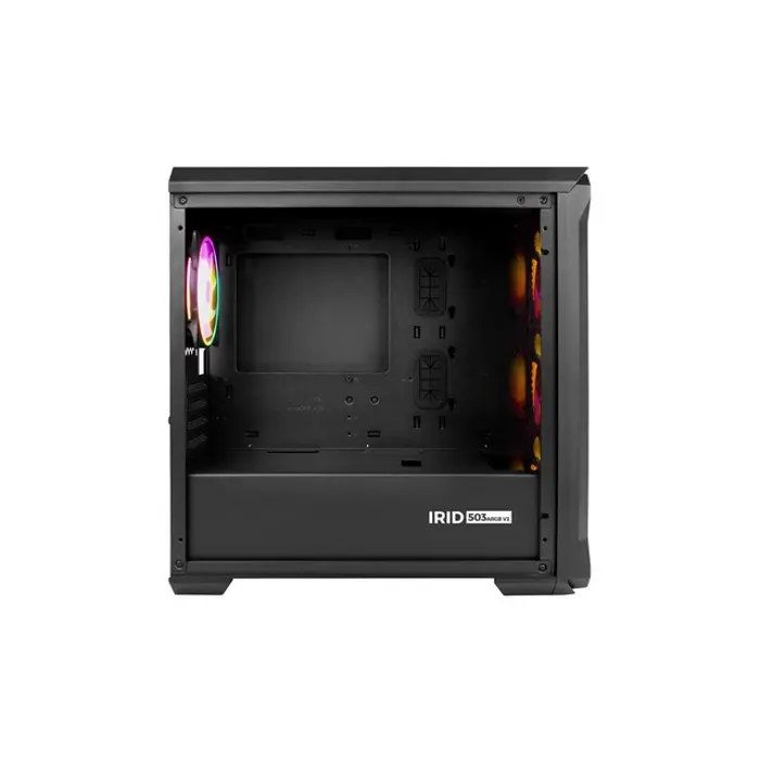 Kućište NATEC Genesis Irid 503 ARGB NPC-1559 (Micro ATX. Mini ITX; kolor czarny)