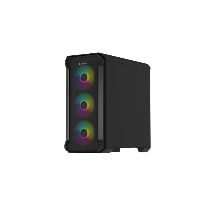 Kućište NATEC Genesis Irid 503 ARGB NPC-1559 (Micro ATX. Mini ITX; kolor czarny)