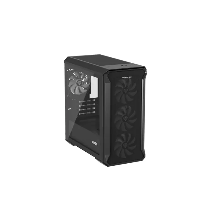 Kućište NATEC Genesis Irid 503 ARGB NPC-1559 (Micro ATX. Mini ITX; kolor czarny)
