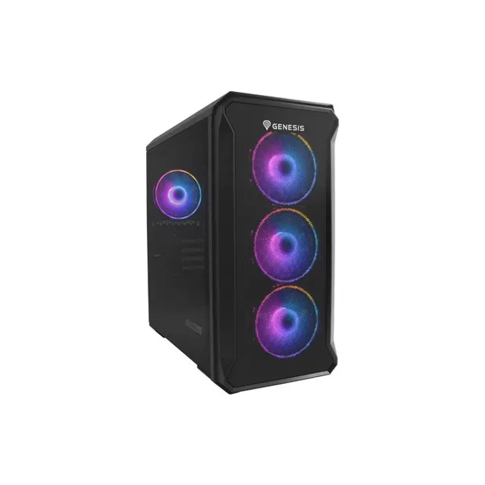Kućište NATEC Genesis Irid 503 ARGB NPC-1559 (Micro ATX. Mini ITX; kolor czarny)