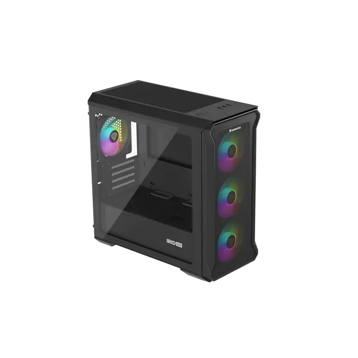 Kućište NATEC Genesis Irid 503 ARGB NPC-1559 (Micro ATX. Mini ITX; kolor czarny)