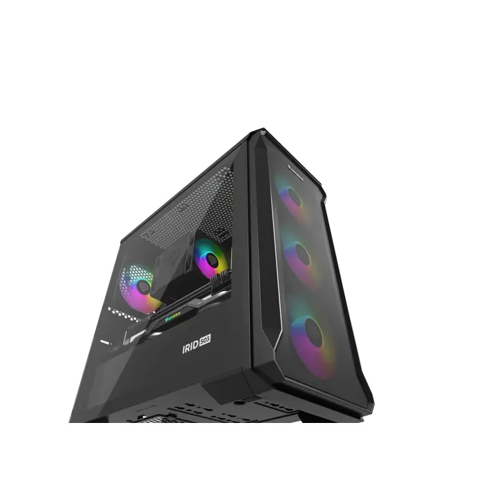 Kućište NATEC Genesis Irid 503 ARGB NPC-1559 (Micro ATX. Mini ITX; kolor czarny)