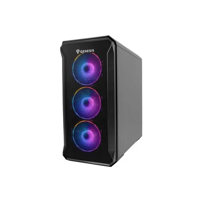 Kućište NATEC Genesis Irid 503 ARGB NPC-1559 (Micro ATX. Mini ITX; kolor czarny)