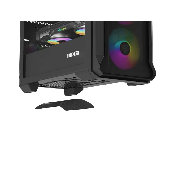 Kućište NATEC Genesis Irid 503 ARGB NPC-1559 (Micro ATX. Mini ITX; kolor czarny)