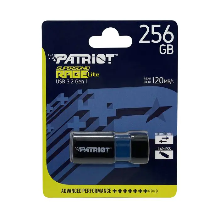 Patriot 256GB 120MB/s Supersonic Rage Lite USB 3.2 memory stick