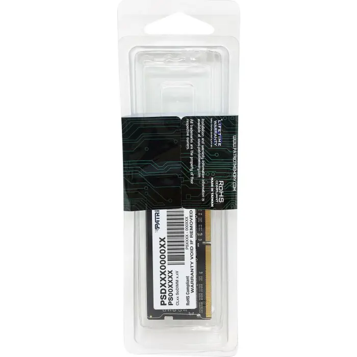 Patriot DDR4 -8 GB -3200 - CL - 22 - Single SR, RAM (black, PSD48G320081S, Signature Line)