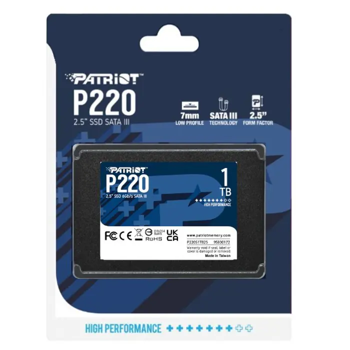 Patriot Memory P220 1TB 2.5" 1000 GB Serial ATA III