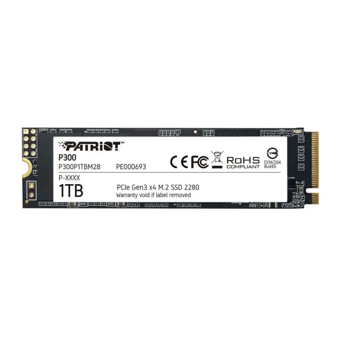 Patriot P300 1TB M.2 NVMe SSD PCIe Gen 3 x4