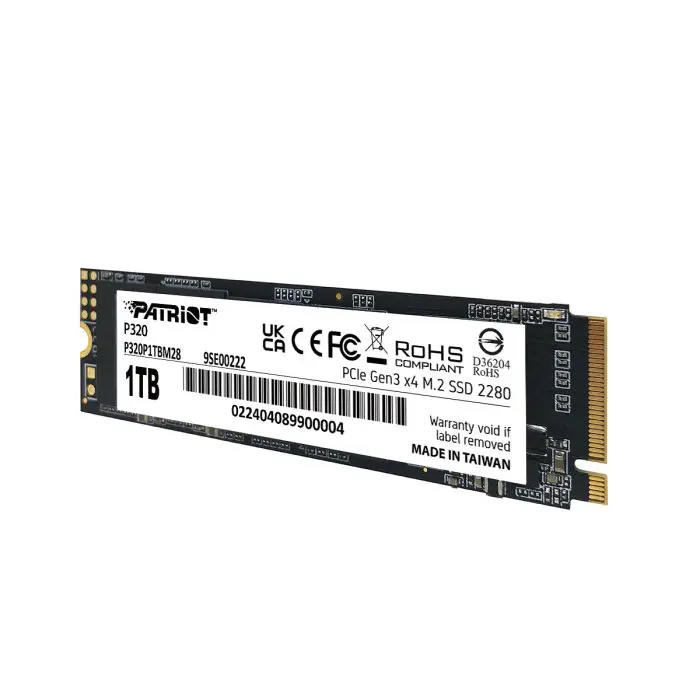 Patriot P320 1TB M.2 NVMe SSD PCIe Gen 3 x4