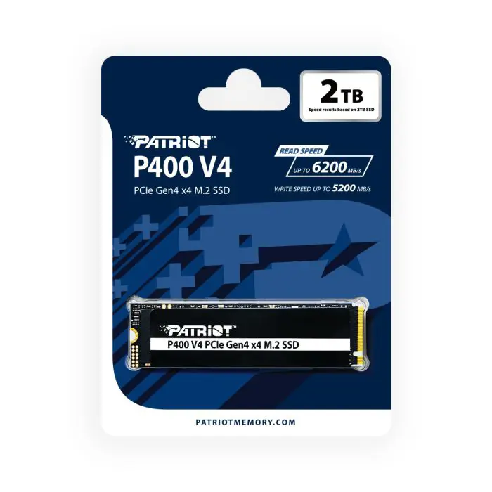 Patriot P400 V4 2TB M.2 NVME SSD PCIE GEN 4 X4