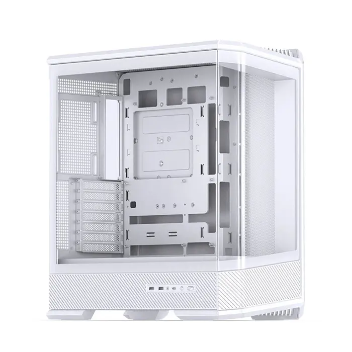 PC Case Jonsbo D400, ATX, Tempered Glass - White