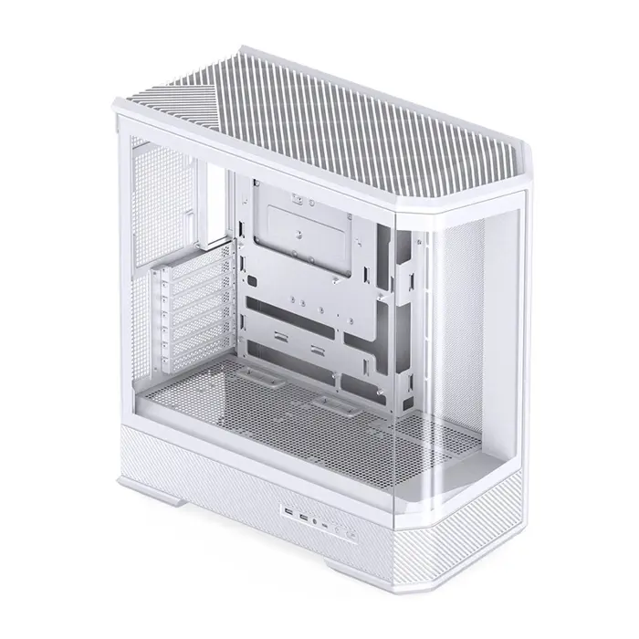 PC Case Jonsbo D400, ATX, Tempered Glass - White