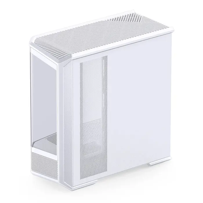 PC Case Jonsbo D400, ATX, Tempered Glass - White